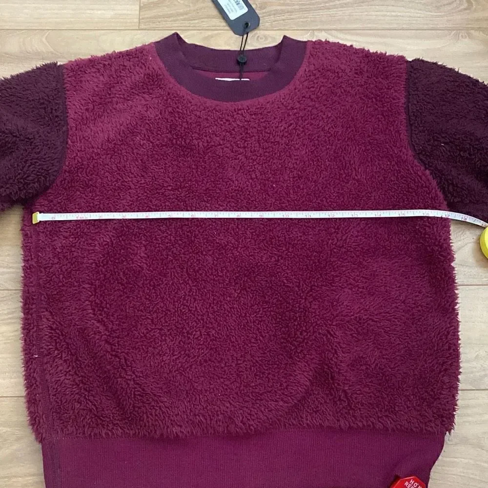 NWT Rag & Bone Deep Lilac Teddy Pullover Top XS‎